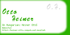 otto heiner business card